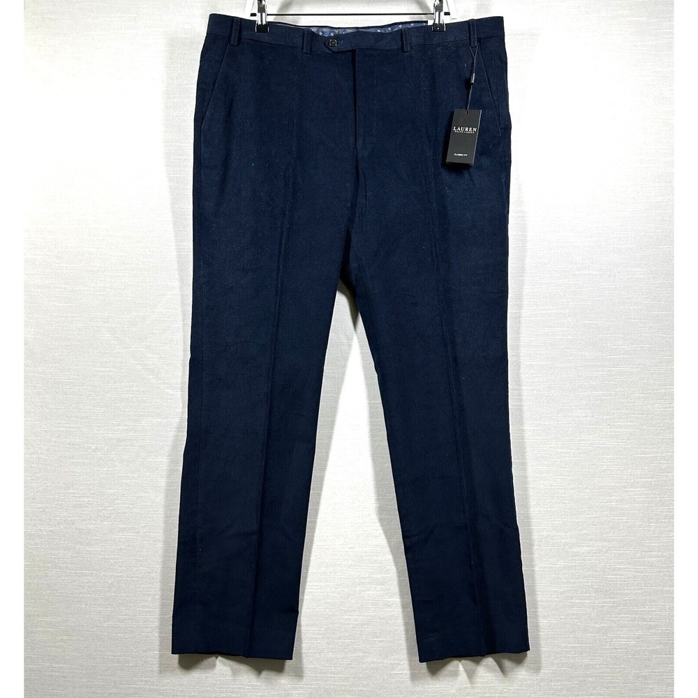 Ralph Lauren Dewhurst Pants Mens Blue 40W X 32L Corduroy Navy Dress Office Work